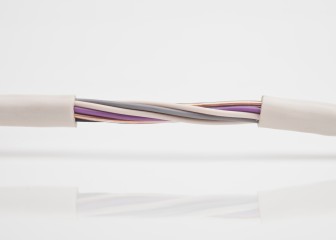 A cable with twisted exposed wires