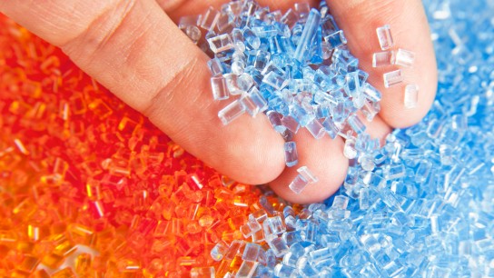 plastic polymer granules