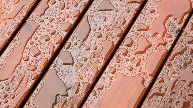 Wet Outdoor Decking Surface