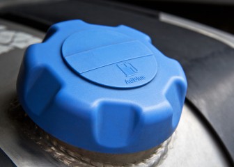 Adblue tank plug closeup