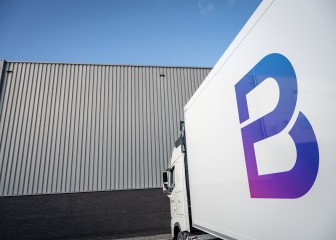 Brenntag logo on a truck, Rotterdam, The Netherlands