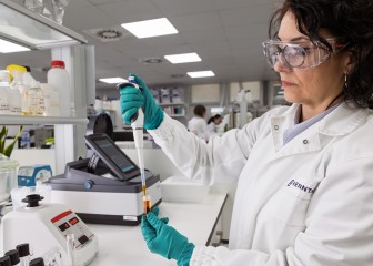 Sample testing in the HI&I Innovation & Application Center in Barcelona, Spain