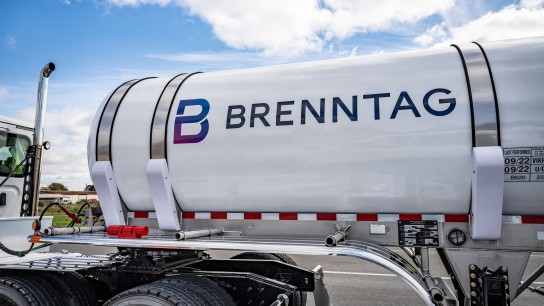 Brenntag logo on the truck, Houston, USA