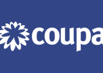 Coupa Logo on blue background