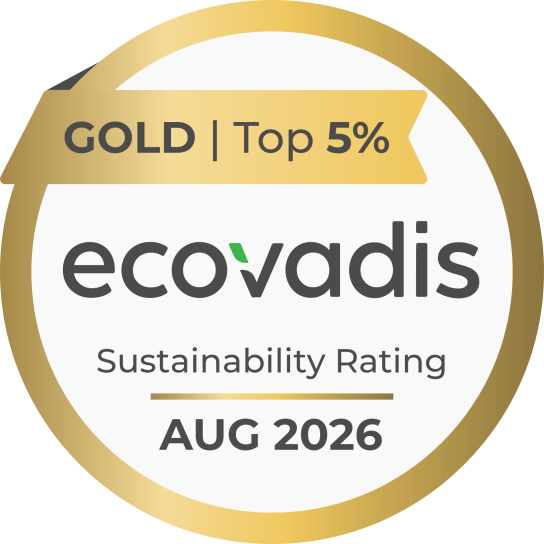 Ecovadis gold medal seal 2026