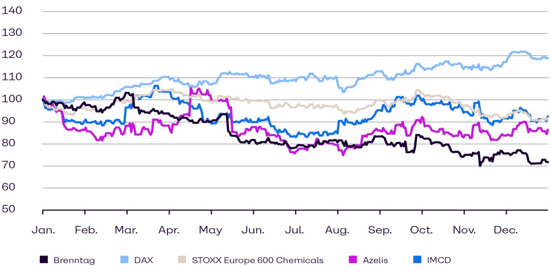 Brenntag share price performance