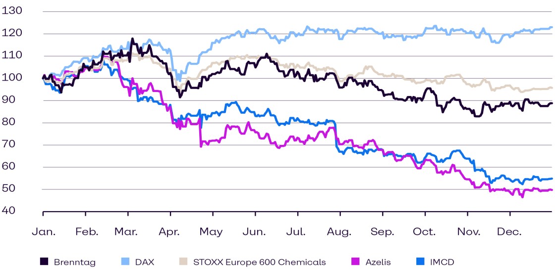 Brenntag share price performance