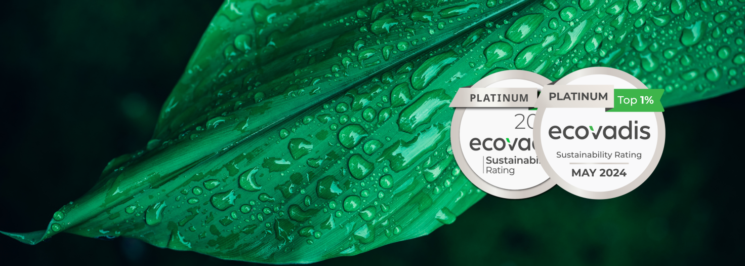 Auszeichnung mit Ecovadis Platin-Standard