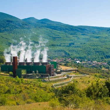 Geothermal Power Station in Bagnore, Tuscany, central Italy, administratively a frazione of the comune of Santa Fiora, province of Grosseto. Built in 1997.
GettyImages-1359960774.jpg