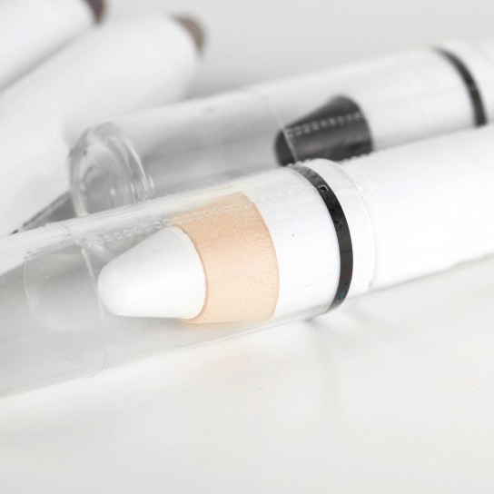 Eyeliners , closeup on white