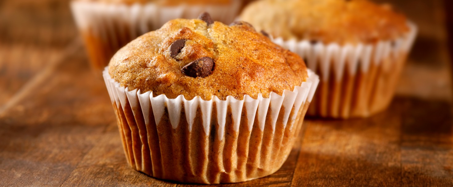 Homemade Chocolate Chip and Bannana Muffins-Photographed on Hasselblad H3D2-39mb Camera
