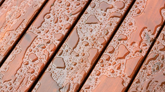 Wet Outdoor Decking Surface