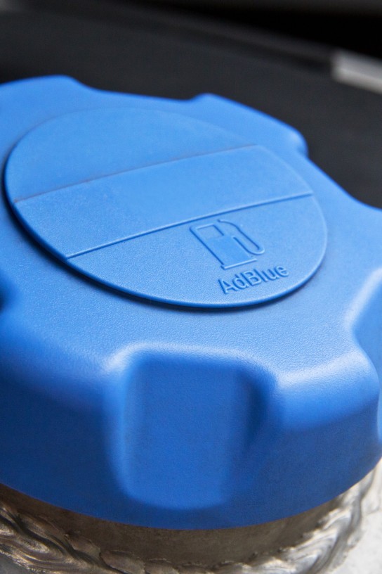 Adblue tank plug closeup