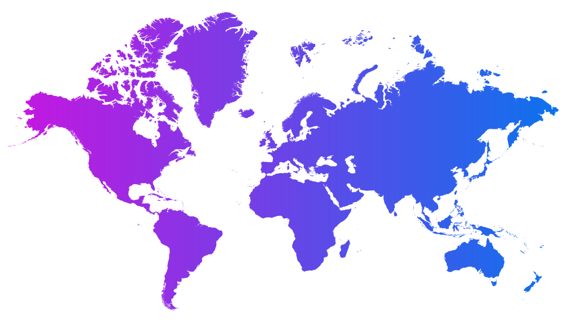 World map without Brenntag locations