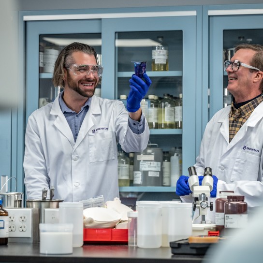 Brenntag employees creating together a new formulation, Allentown, USA