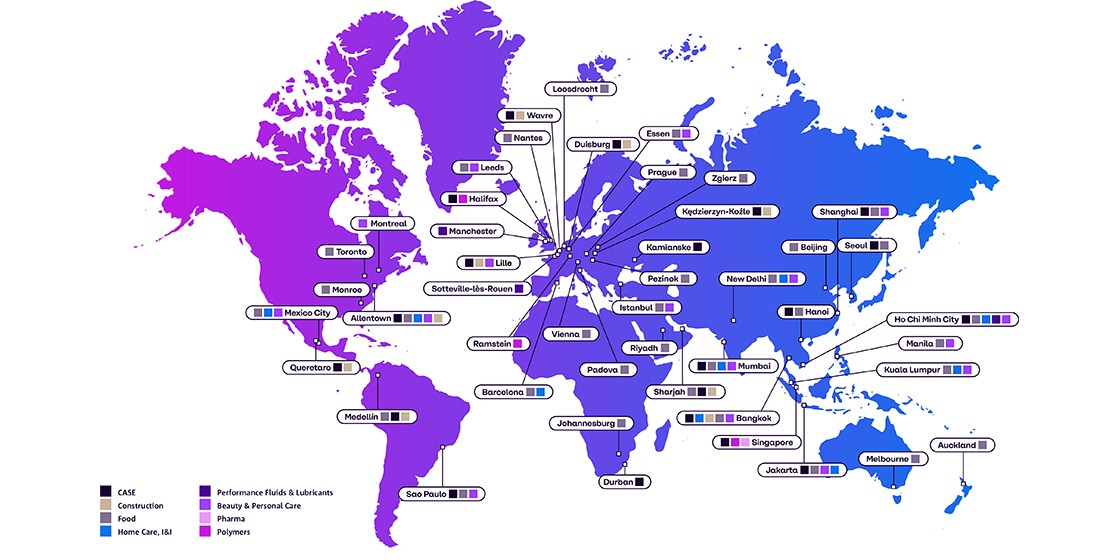 World map I&A Centers