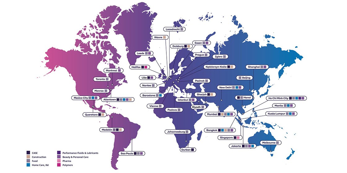 World map I&A Centers