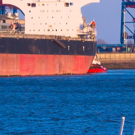 Tugs in the harbour of Hamburg