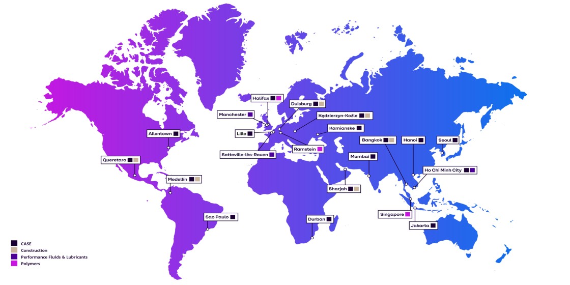 World map I&A Centers