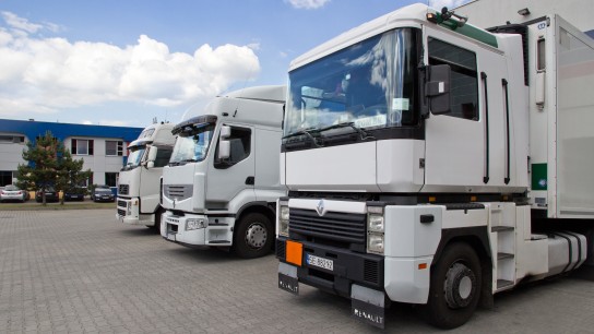 Trucks unloading in Brenntag Kędzierzyn-Koźle site