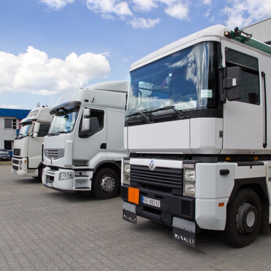 Trucks unloading in Brenntag Kędzierzyn-Koźle site