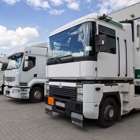 Trucks unloading in Brenntag Kędzierzyn-Koźle site